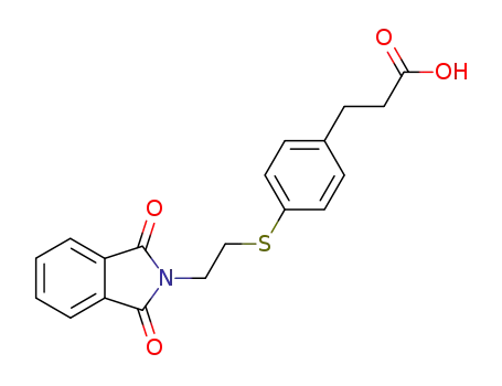 3-{4-[2-(1,3-Dioxo-1,3-dihydro-isoindol-2-yl)-ethylsulfanyl]-phenyl}-propionic acid