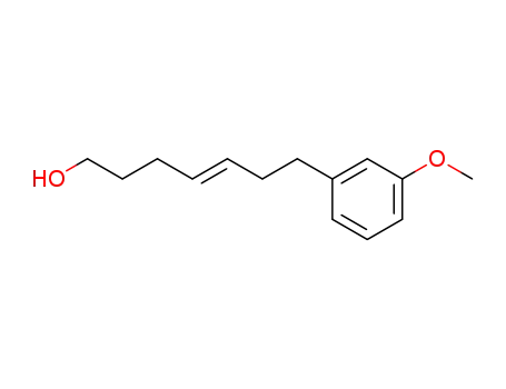 trans-7-(3'-Methoxy-phenyl)-hepten-<sup>(4)</sup>-ol-<sup>(1)</sup>