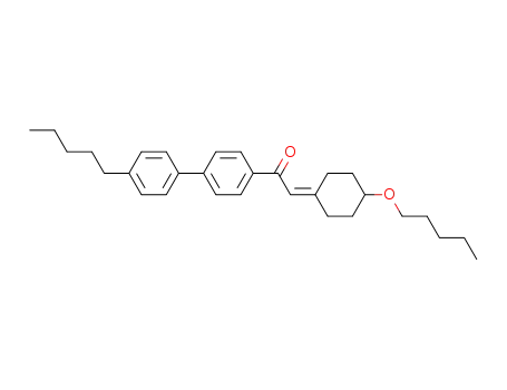 Molecular Structure of 94110-68-6 (Ethanone,
1-(4'-pentyl[1,1'-biphenyl]-4-yl)-2-[4-(pentyloxy)cyclohexylidene]-)