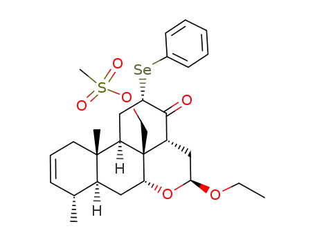 (4R,5S,7R,8R,9R,10S,12S,14R,16S)-20-(Methanesulfonyl)-16-ethoxy-13-oxo-12-(phenylseleno)-21-norpicras-2-ene