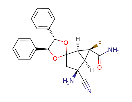 (1S,4'S,5R,5'S,6S)-4-amino-4-cyano-6-fluoro-4',5'-diphenylspiro[bicyclo[3.1.0]hexane-2,2'-[1,3]dioxolane]-6-carboxamide