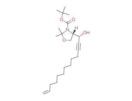 (S)-4-((R)-1-Hydroxy-tridec-12-en-2-ynyl)-2,2-dimethyl-oxazolidine-3-carboxylic acid tert-butyl ester