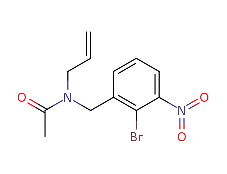 Molecular Structure of 226895-48-3 (N-(2-propen-1-yl)-N-[(2-bromo-3-nitrophenyl)methyl]ethanamide)