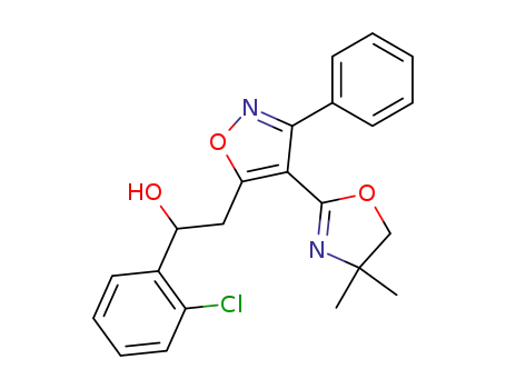1-(2-Chloro-phenyl)-2-[4-(4,4-dimethyl-4,5-dihydro-oxazol-2-yl)-3-phenyl-isoxazol-5-yl]-ethanol