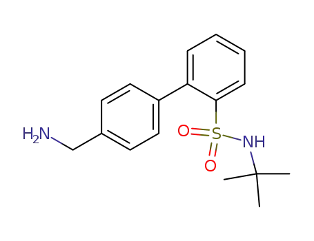 Molecular Structure of 154122-65-3 (4'-(aMinoMethyl)-N-tert-butylbiphenyl-2-sulfonaMide)