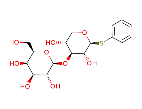 (2S,3R,4S,5R,6R)-2-((2S,3R,4S,5R)-3,5-Dihydroxy-2-phenylsulfanyl-tetrahydro-pyran-4-yloxy)-6-hydroxymethyl-tetrahydro-pyran-3,4,5-triol