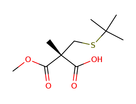 Propanedioic acid, [[(1,1-dimethylethyl)thio]methyl]methyl-, monomethyl
ester, (2R)-