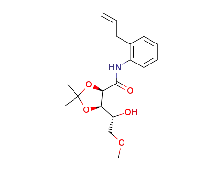 Molecular Structure of 120927-74-4 (2-(2-propenyl)-1-(2,3-O-isopropylidene-5-O-methyl-D-ribone)anilide)