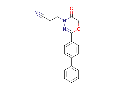 2-(4-biphenylyl)-4-(2-cyanoethyl)-4H-1,3,4-oxadiazin-5(6H)-one