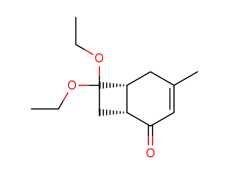 cis-7,7-diethoxy-4-methylbicyclo<4.2.0>octane-3-en-2-one