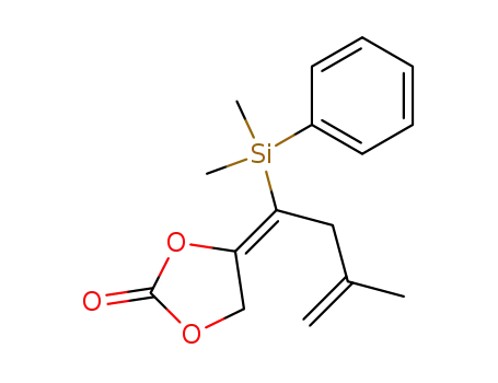 1,3-Dioxolan-2-one,
4-[1-(dimethylphenylsilyl)-3-methyl-3-butenylidene]-, (Z)-