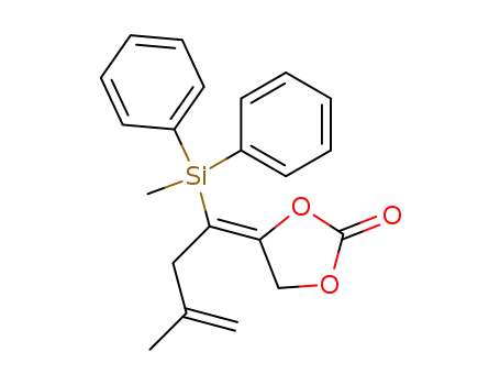 1,3-Dioxolan-2-one,
5-[3-methyl-1-(methyldiphenylsilyl)-3-butenylidene]-, (Z)-