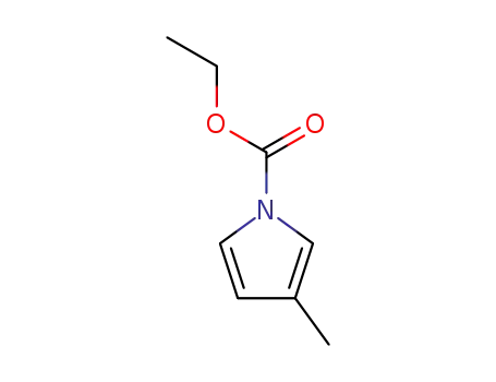 Molecular Structure of 78805-15-9 (1H-Pyrrole-1-carboxylicacid,3-methyl-,ethylester(9CI))
