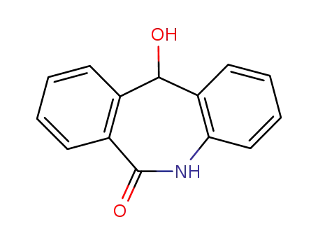 Molecular Structure of 723-87-5 (11-Hydroxy-5H-dibenzo[b,e]azepin-6(11H)-one)