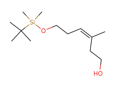 Molecular Structure of 117832-39-0 (3-Hexen-1-ol, 6-[[(1,1-dimethylethyl)dimethylsilyl]oxy]-3-methyl-, (Z)-)