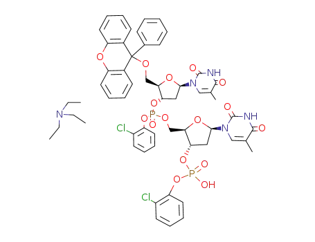 Molecular Structure of 79275-85-7 (C<sub>51</sub>H<sub>46</sub>Cl<sub>2</sub>N<sub>4</sub>O<sub>16</sub>P<sub>2</sub>*C<sub>6</sub>H<sub>15</sub>N)