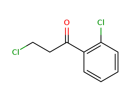 Molecular Structure of 1027979-10-7 (1-Propanone, 3-chloro-1-(2-chlorophenyl)-)