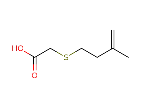 Molecular Structure of 473330-16-4 (3-thia-6-methyl-6-heptenoic acid)
