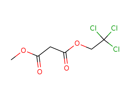 Molecular Structure of 103710-59-4 (Propanedioic acid, methyl 2,2,2-trichloroethyl ester)