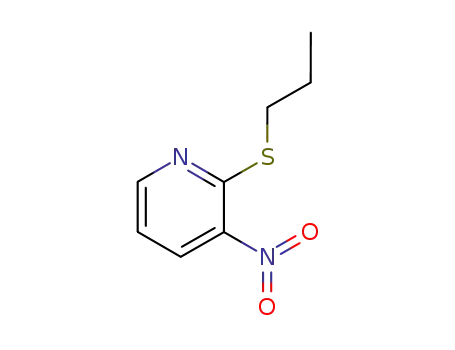 Molecular Structure of 88753-54-2 (Pyridine, 3-nitro-2-(propylthio)- (9CI))