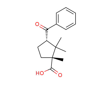 3-Benzoyl-1,2,2-trimethylcyclopentane-1-carboxylic acid