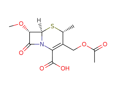 (4R,6R,7S)-3-Acetoxymethyl-7-methoxy-4-methyl-8-oxo-5-thia-1-aza-bicyclo[4.2.0]oct-2-ene-2-carboxylic acid
