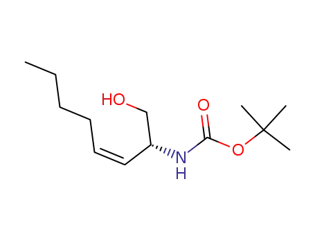 Carbamic acid, [(1R,2Z)-1-(hydroxymethyl)-2-heptenyl]-,
1,1-dimethylethyl ester