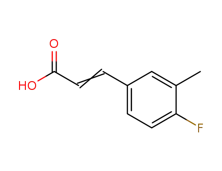 Molecular Structure of 152152-18-6 (4-FLUORO-3-METHYLCINNAMIC ACID)