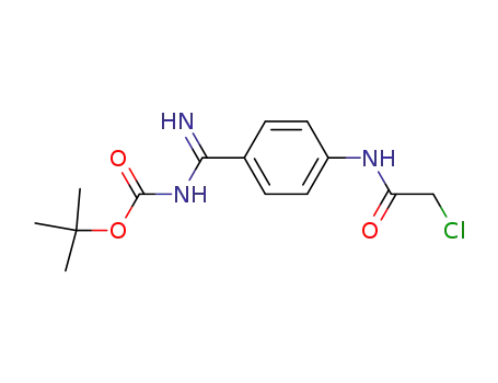 {[4-(2-chloro-acetylamino)-phenyl]-imino-methyl}-carbamic acid <i>tert</i>-butyl ester