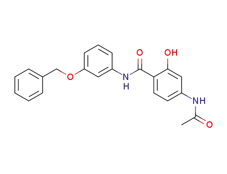 4-acetylamino-<i>N</i>-(3-benzyloxy-phenyl)-2-hydroxy-benzamide