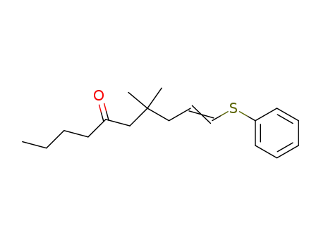 9-Decen-5-one, 7,7-dimethyl-10-(phenylthio)-