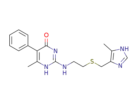 6-Methyl-2-[2-(5-methyl-1H-imidazol-4-ylmethylsulfanyl)-ethylamino]-5-phenyl-1H-pyrimidin-4-one