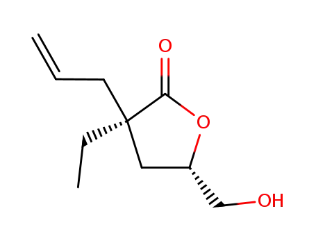 (2R)-2,3-dideoxy-2-ethyl-2-(2-propenyl)-D-glyceropentanoic acid γ-lactone