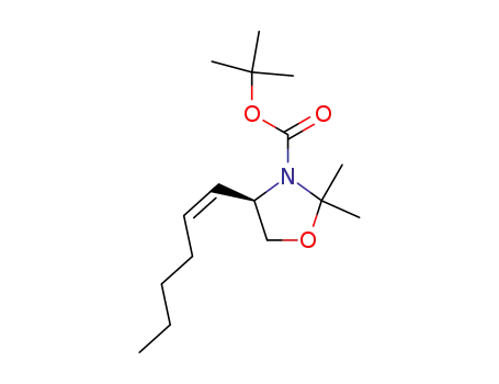 3-Oxazolidinecarboxylic acid, 4-(1Z)-1-hexenyl-2,2-dimethyl-,
1,1-dimethylethyl ester, (4R)-