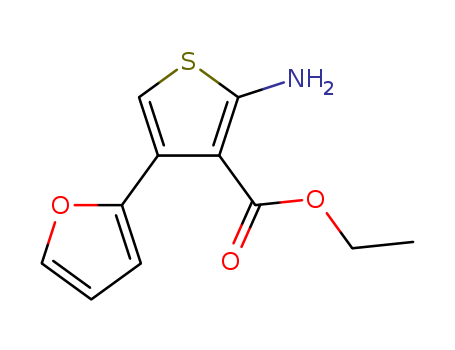3-Thiophenecarboxylicacid, 2-amino-4-(2-furanyl)-, ethyl ester