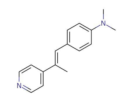 Benzenamine,N,N-dimethyl-4-[2-(4-pyridinyl)-1-propen-1-yl]- cas  2808-98-2
