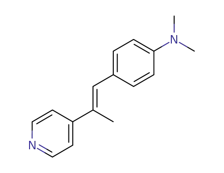 Molecular Structure of 2808-98-2 (N,N-dimethyl-4-[2-(pyridin-4-yl)prop-1-en-1-yl]aniline)