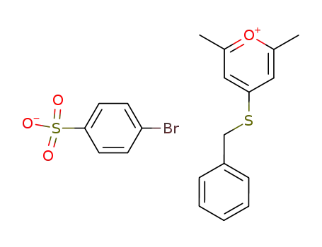 4-benzylsulfanyl-2,6-dimethyl-pyran; 4-bromobenzenesulfonic acid