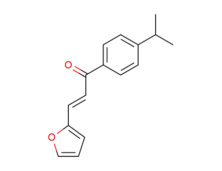 Molecular Structure of 84921-99-3 (3<i>t</i>-[2]furyl-1-(4-isopropyl-phenyl)-propenone)