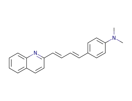 Molecular Structure of 28496-04-0 (Benzenamine, N,N-dimethyl-4-[4-(2-quinolinyl)-1,3-butadienyl]-)