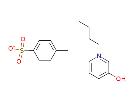 Molecular Structure of 110395-57-8 (1-butyl-3-hydroxy-pyridinium; toluene-4-sulfonate)