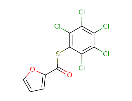 Molecular Structure of 112535-67-8 (furan-2-carbothioic acid <i>S</i>-pentachlorophenyl ester)