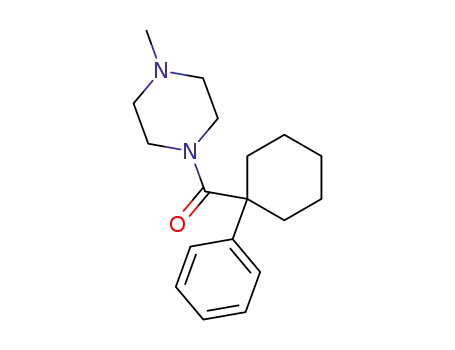 Molecular Structure of 107923-70-6 (1-methyl-4-(1-phenyl-cyclohexanecarbonyl)-piperazine)
