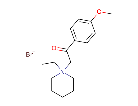Piperidinium,1-ethyl-1-[2-(4-methoxyphenyl)-2-oxoethyl]-, bromide (1:1) cas  6278-31-5