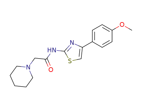 N-[4-(4-methoxyphenyl)-1,3-thiazol-2-yl]-2-(1-piperidinyl)acetamide