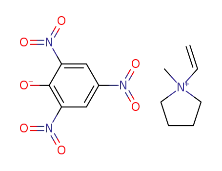 Molecular Structure of 108952-17-6 (1-methyl-1-vinyl-pyrrolidinium; picrate)
