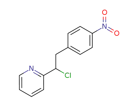 Molecular Structure of 5345-11-9 (2-[1-chloro-2-(4-nitrophenyl)ethyl]pyridine)