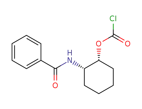 (+/-)-<i>cis</i>-1-benzoylamino-2-chlorocarbonyloxy-cyclohexane