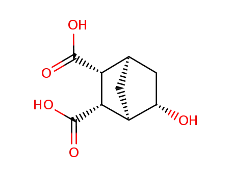 Molecular Structure of 98954-78-0 (Bicyclo[2.2.1]heptane-2,3-dicarboxylic acid, 5-hydroxy-)