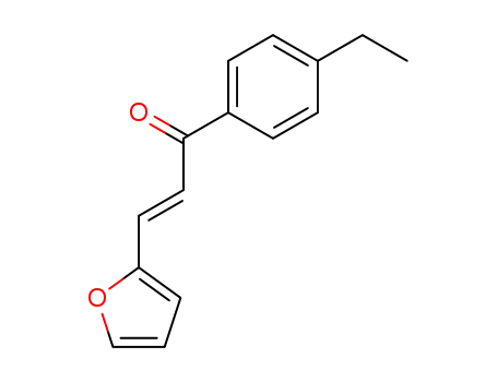 1-(4-ethyl-phenyl)-3<i>t</i>-[2]furyl-propenone